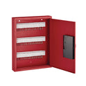 AdirOffice Steel Digital Lock Key Cabinet, 60-Key, 13 x 2.6 x 17, Stainless Steel 304, Red (I68060RED)