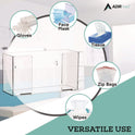 AdirMed Acrylic Glove Dispenser, Single Box Capacity, 10.2 x 3.5 x 5.3, Clear (I90201)