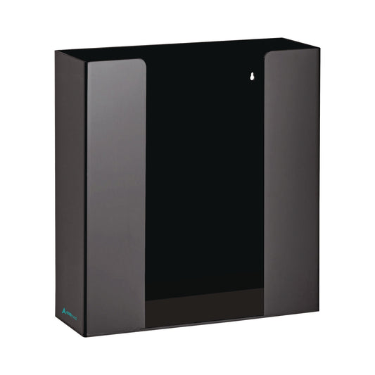 AdirMed Acrylic Glove Dispenser, Double Box Capacity, 10.2 x 3.5 x 10.8, Black (I90202BLK)