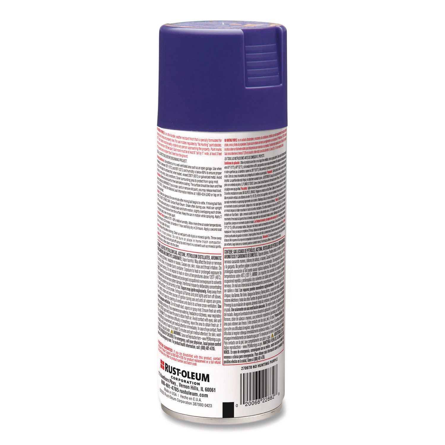 Rust-Oleum Specialty No Hunting Purple Spray Paint, Flat No Hunting Purple, 12 oz Aerosol Can (270970)