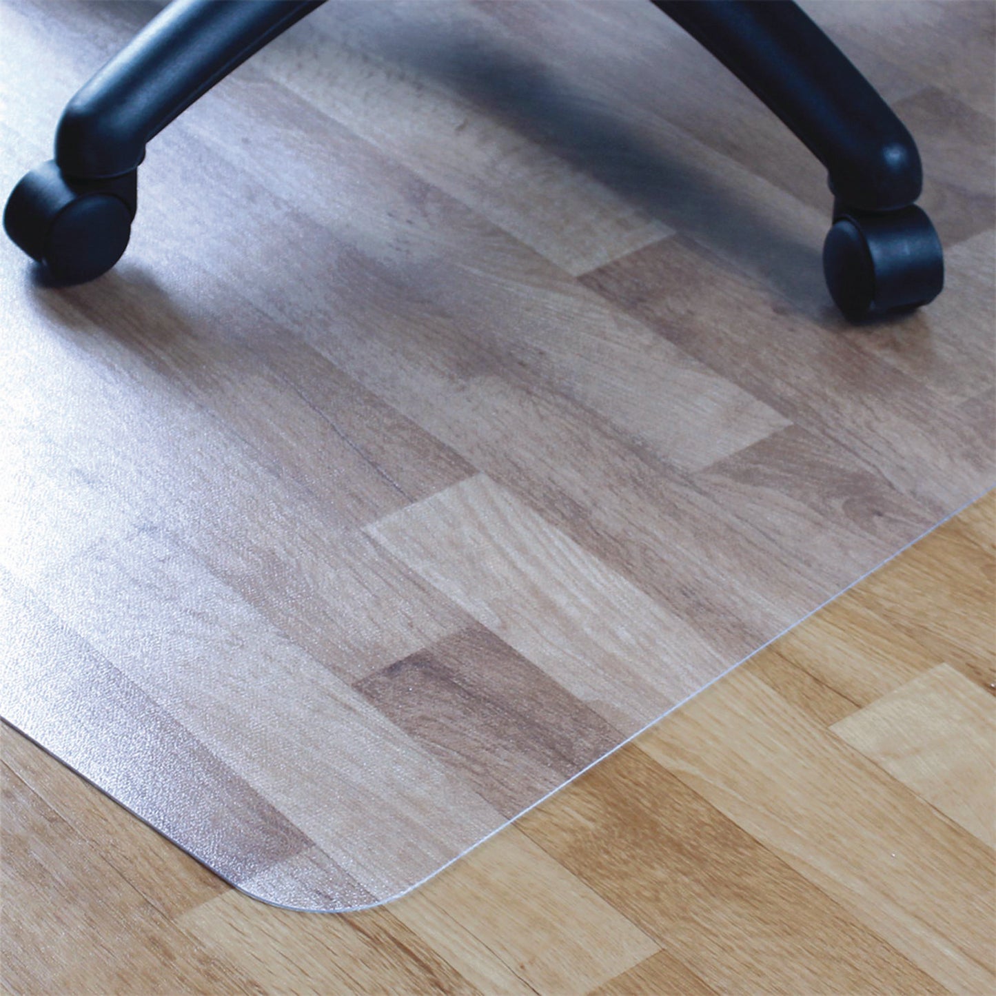 Floortex Cleartex Advantagemat Phthalate Free PVC Chair Mat for Hard Floors, 53" w x 45" l, Clear (PF1213425EV)