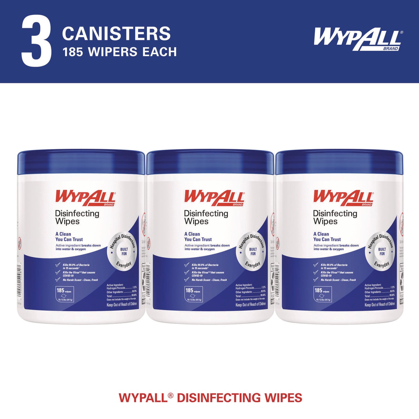 WypAll Disinfecting Wipes 3-Pack (54481)