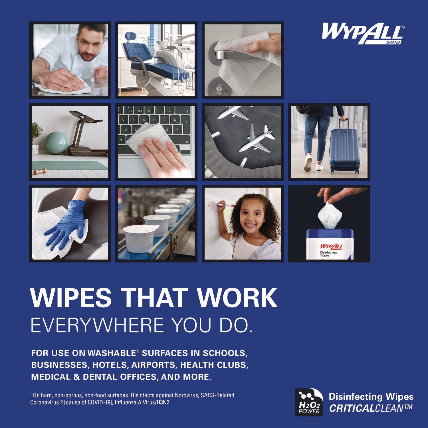 WypAll Disinfecting Wipes 3-Pack (54481)