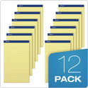 Ampad Perforated Writing Pads, Wide/Legal Rule, 50 Canary-Yellow 8.5 x 14 Sheets, Dozen (20230)