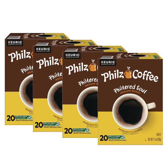 Philz Coffee Philtered Soul K Cups, Hazelnut, 80/Carton (0119CT)