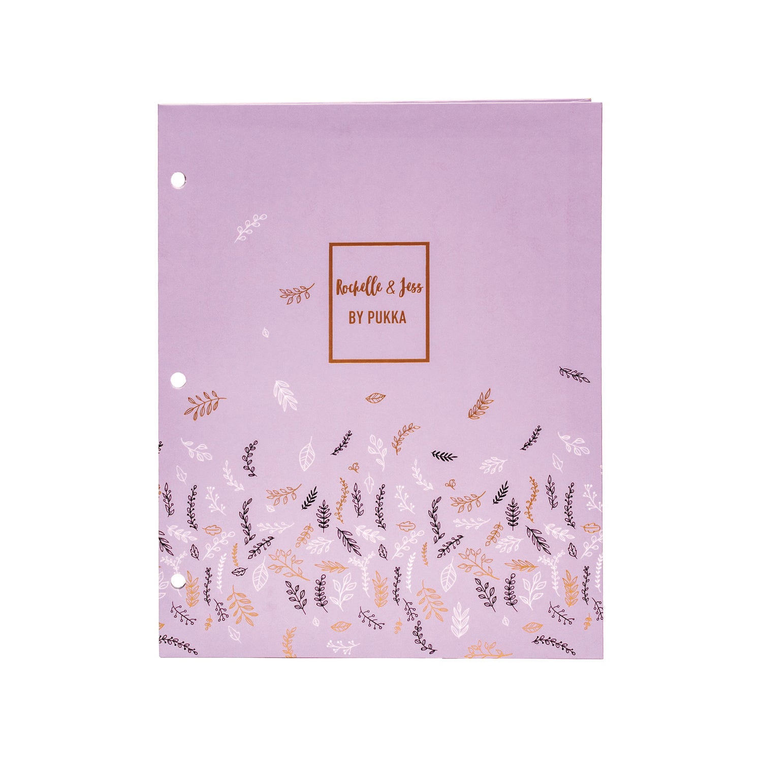 PUKKA PAD Two-Pocket Portfolio Folder, 1" Capacity, 9.6 x 11.9, Assorted Floral, 6/Pack (9108ROC)