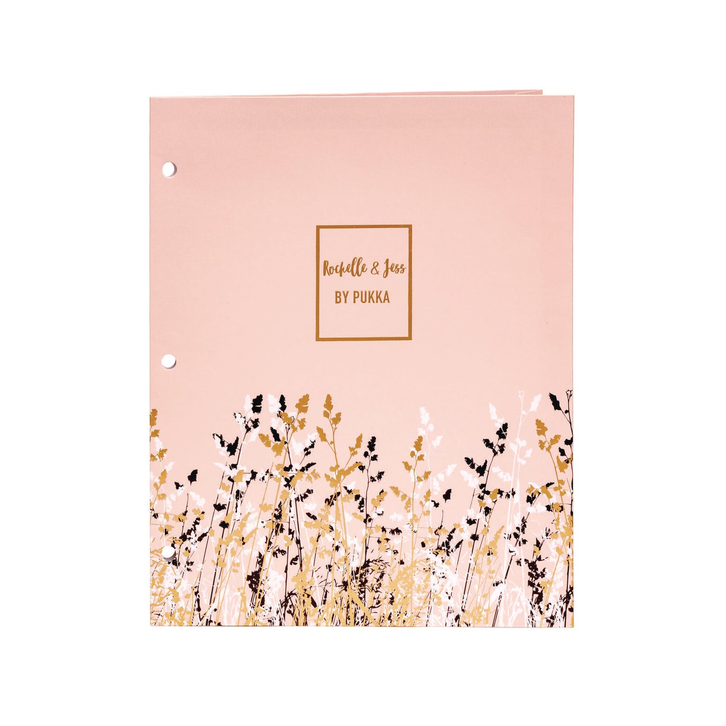 PUKKA PAD Two-Pocket Portfolio Folder, 1" Capacity, 9.6 x 11.9, Assorted Floral, 6/Pack (9108ROC)