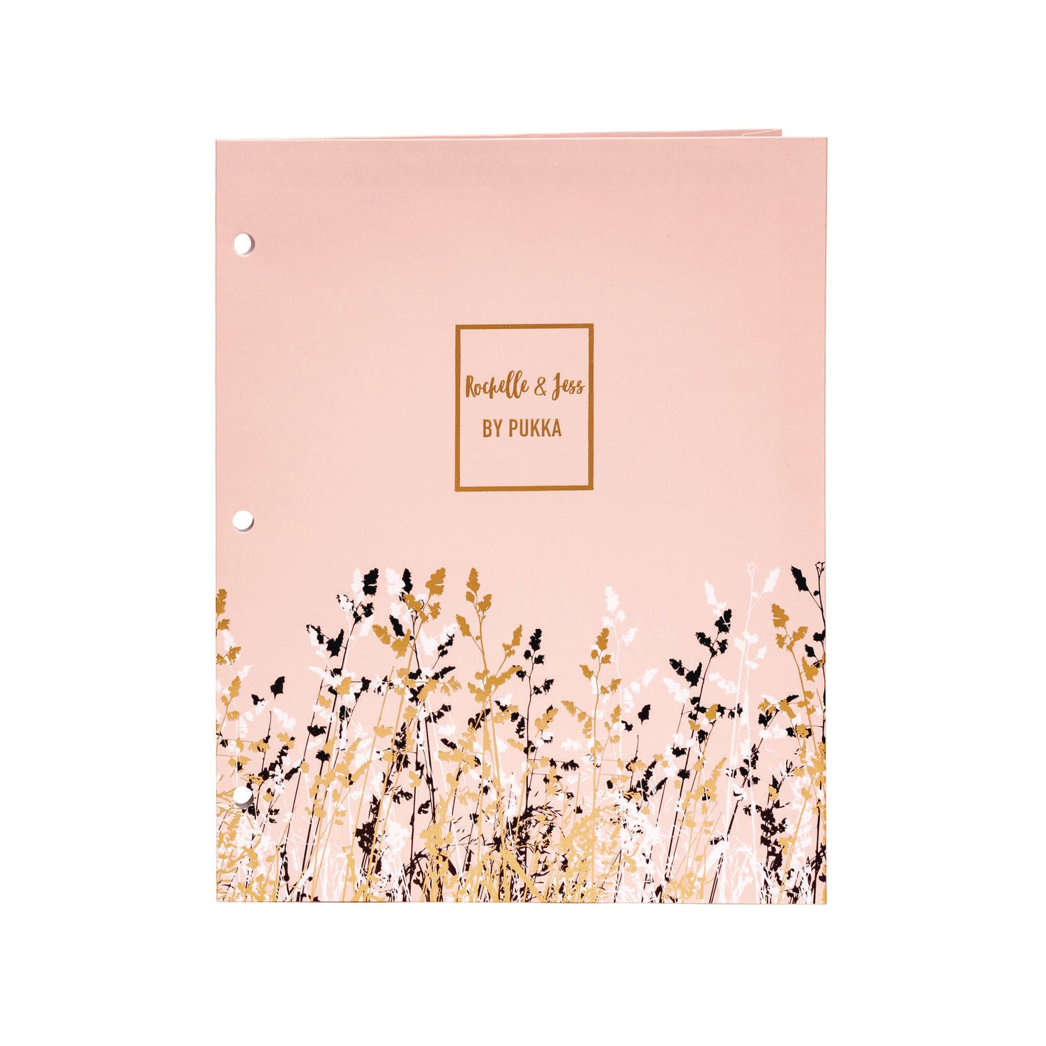 PUKKA PAD Two-Pocket Portfolio Folder, 1" Capacity, 9.6 x 11.9, Assorted Floral, 6/Pack (9108ROC)