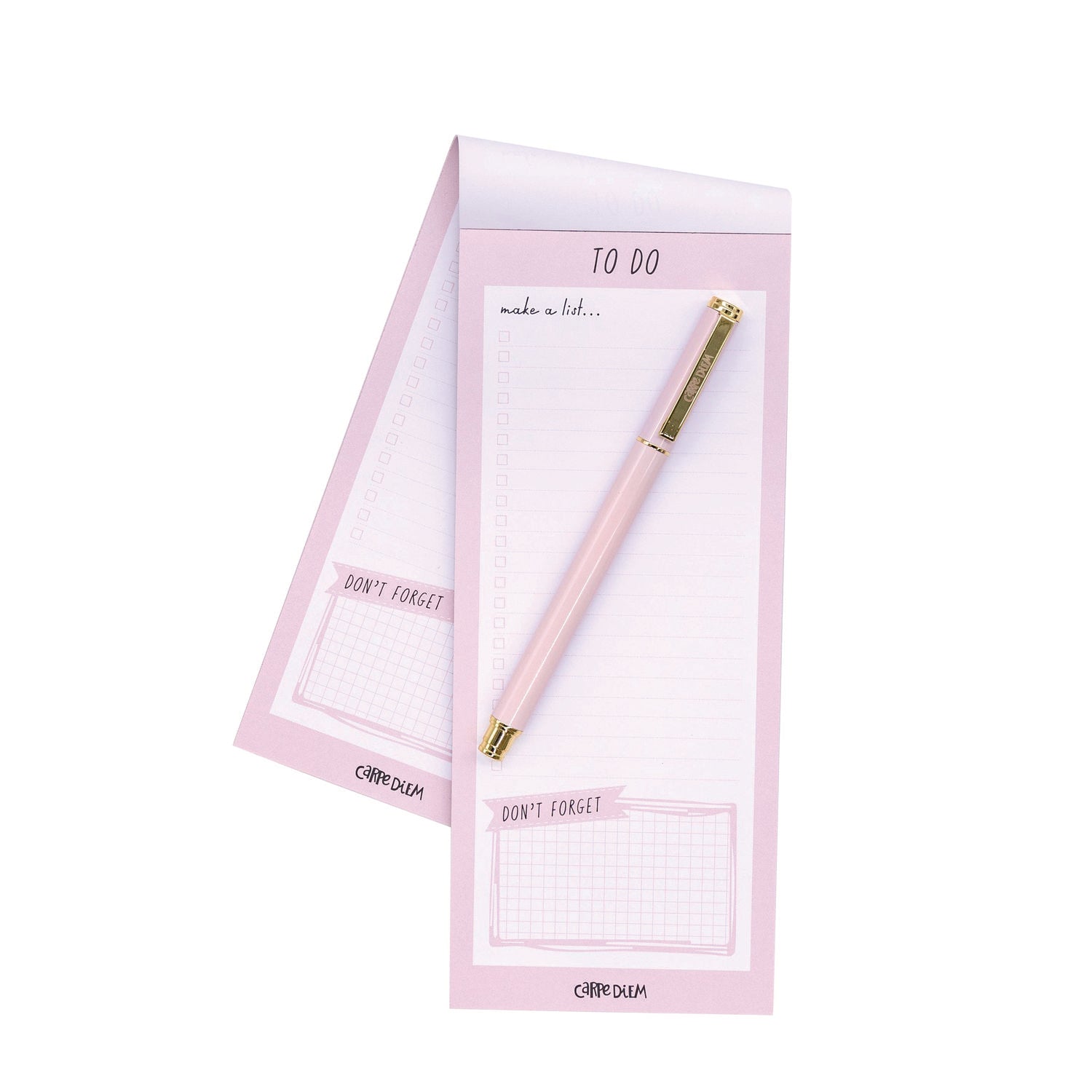 PUKKA PAD Magnetic To Do List, Unruled, 60 Pink/White 3.5 x 8.5 Sheets, 6/Pack (9161CD)