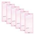 PUKKA PAD Magnetic To Do List, Unruled, 60 Pink/White 3.5 x 8.5 Sheets, 6/Pack (9161CD)