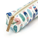 PUKKA PAD Pencil Case, 7.9" x 2" x 2", Multicolor Feathers (9212CD)