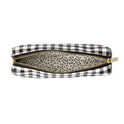 PUKKA PAD Pencil Case, 7.9" x 2" x 2", Black/White Check (9185CD)