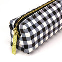 PUKKA PAD Pencil Case, 7.9" x 2" x 2", Black/White Check (9185CD)