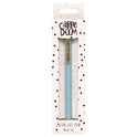 PUKKA PAD Carpe Diem All Metal Gel Pens Gel Pen, Stick, Medium 0.7 mm, Black Ink, Blue Barrel, 6/Pack (9171CD)