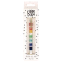 PUKKA PAD Carpe Diem All Metal Gel Pens Gel Pen, Stick, Medium 0.7 mm, Black Ink, Color Wash Multicolor Barrel, 6/Pack (9181CD)