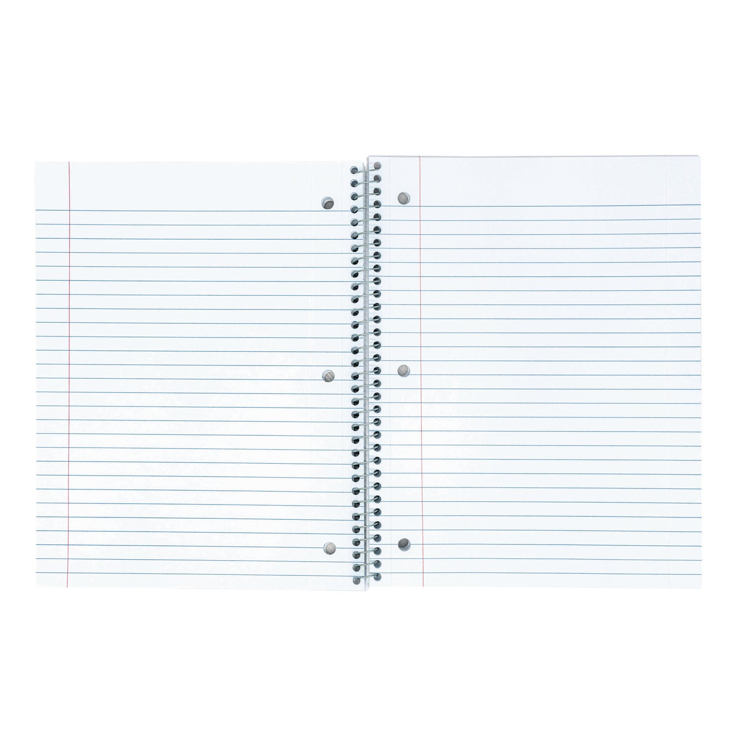 PUKKA PAD Letter Size 1-Subject Notebook, Medium/College Rule, White Cover, (80) 10.5 x 8 Sheets, 3/Pack (9759BAS)