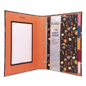 PUKKA PAD Rollbound Binder, 3 Rings, 1" Capacity, 11 x 8.5, Black/Yellow/Orange/Blue (9608BLM)
