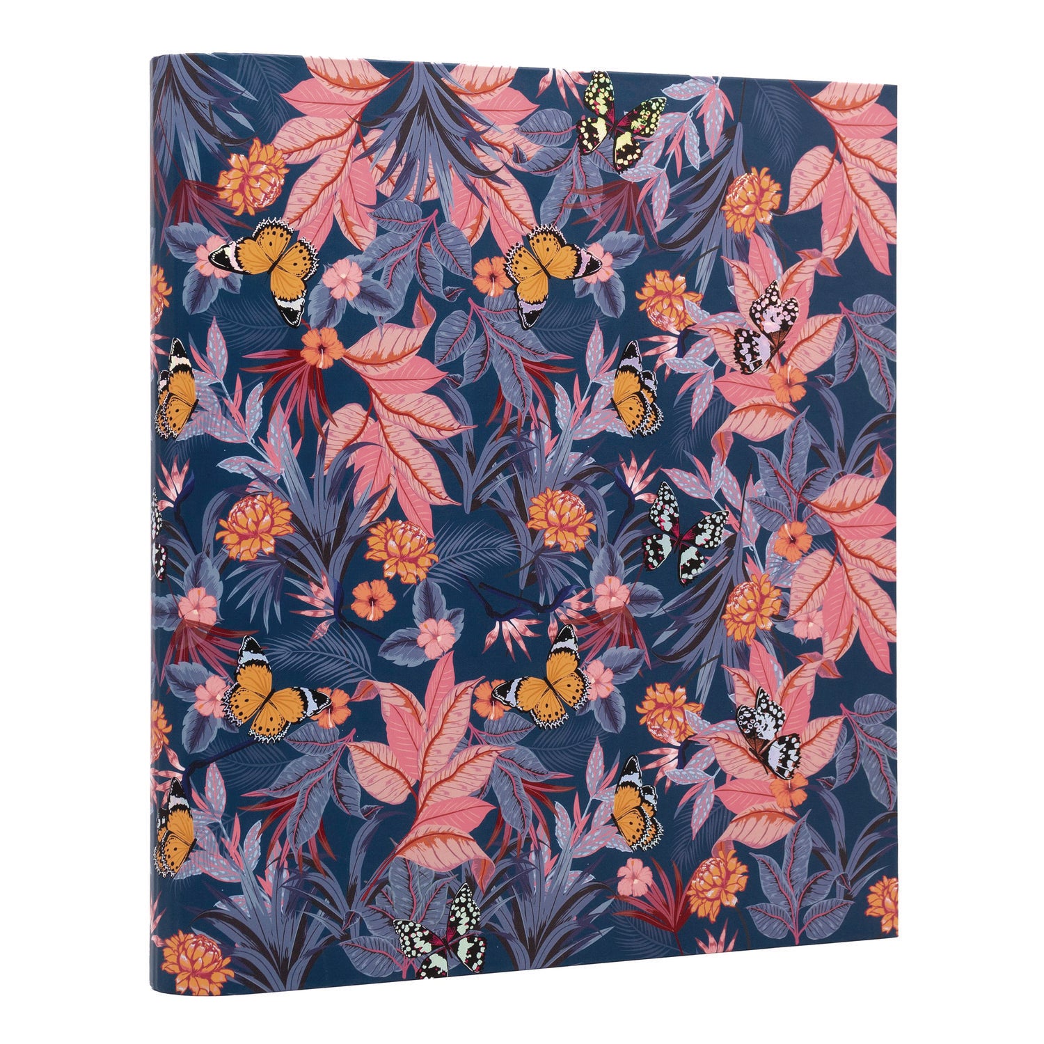 PUKKA PAD Rollbound Binder, 3 Rings, 1" Capacity, 11 x 8.5, Blue/Pink/Yellow (9607BLM)