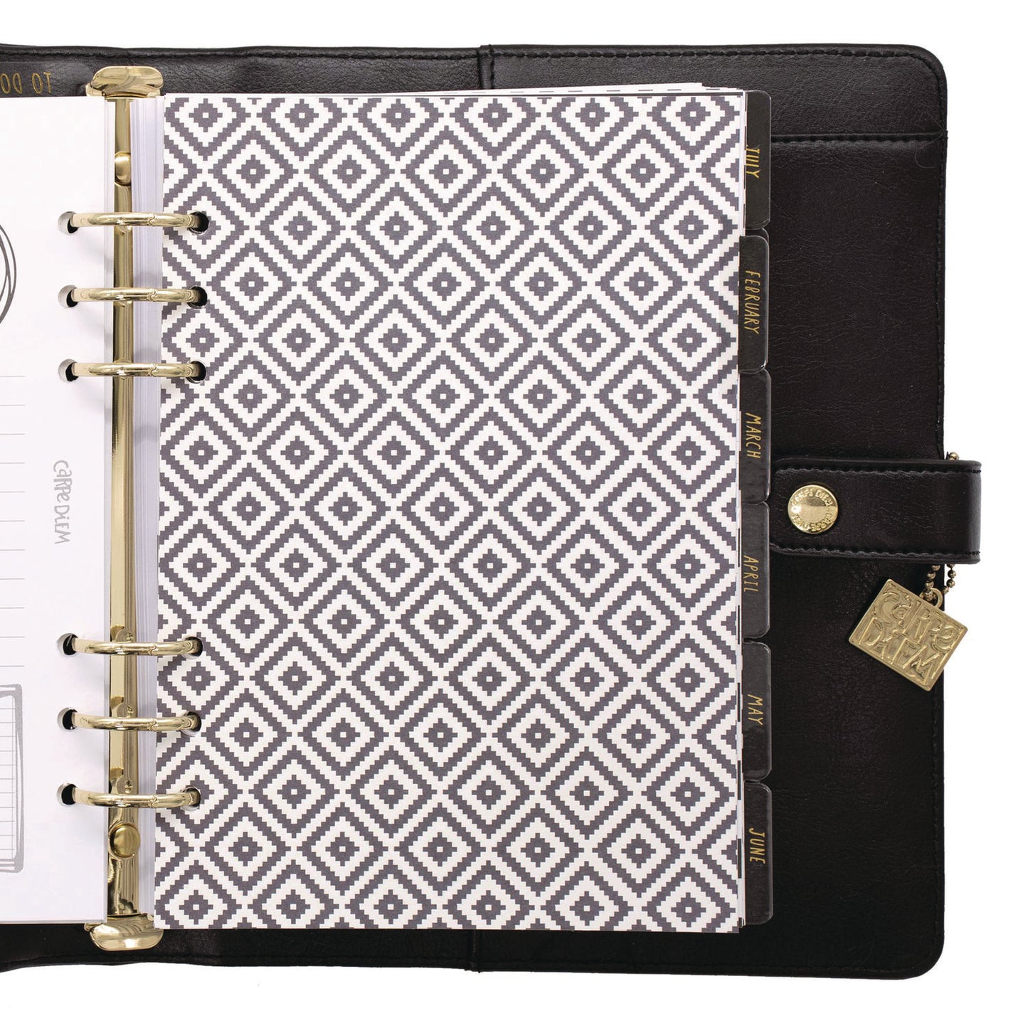 PUKKA PAD A5 Planner, 10.24 x 9.25, Black Cover, 12-Month (9109CD)