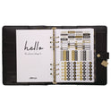 PUKKA PAD A5 Planner, 10.24 x 9.25, Black Cover, 12-Month (9109CD)