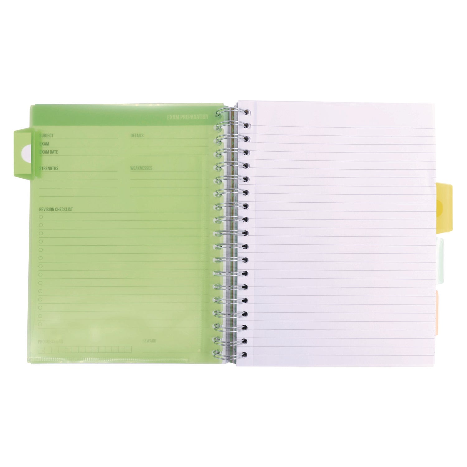 PUKKA PAD B5 Size Project Book, 4-Subject, Gray/White Study Book Cover, (100) 9.8 x 6.9 Sheets (9824STU)