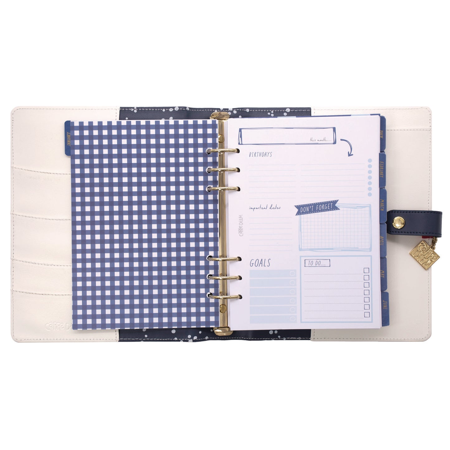 PUKKA PAD A5 Planner, Color Wash, 10.24 x 9.25, Blue/Green/Red/Yellow Cover, 12-Month (9179CD)