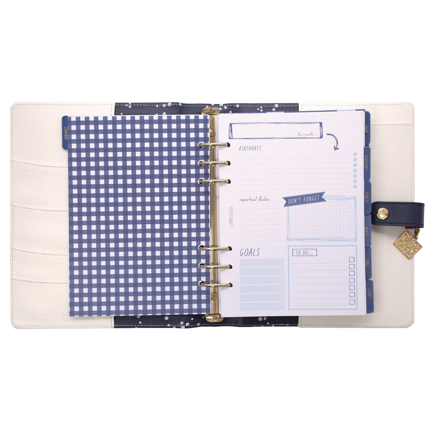 PUKKA PAD A5 Planner, Color Wash, 10.24 x 9.25, Blue/Green/Red/Yellow Cover, 12-Month (9179CD)