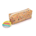 PUKKA PAD Eco Pencil Case, 7.99" x 2.37" x 2.75", Brown/Multicolor Cork (9740SPP)