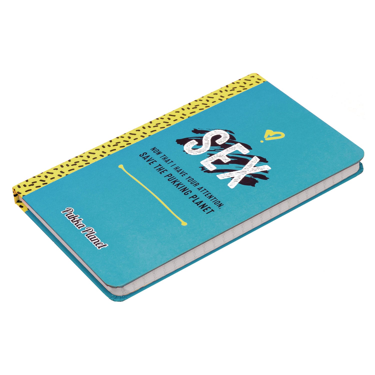 PUKKA PAD Soft Cover Eco Notebook, 1-Subject, Medium/College Rule, Turquoise/Black/White/Yellow Cover, (96) 8.3 x 5.8 Sheets (9707SPP)