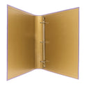 PUKKA PAD Rollbound Binder, 3 Rings, 1" Capacity, 11 x 8.5, Lilac/Black/Gold/White (9643ROC)