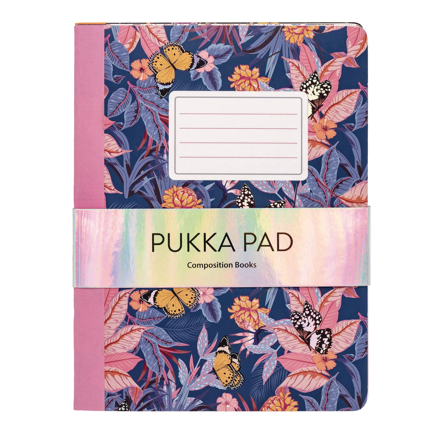 PUKKA PAD Composition Book, Medium/College Rule, Assorted Bloom Covers, (70) 9.75 x 7.5 Sheets, 3/Pack (9516BLM)