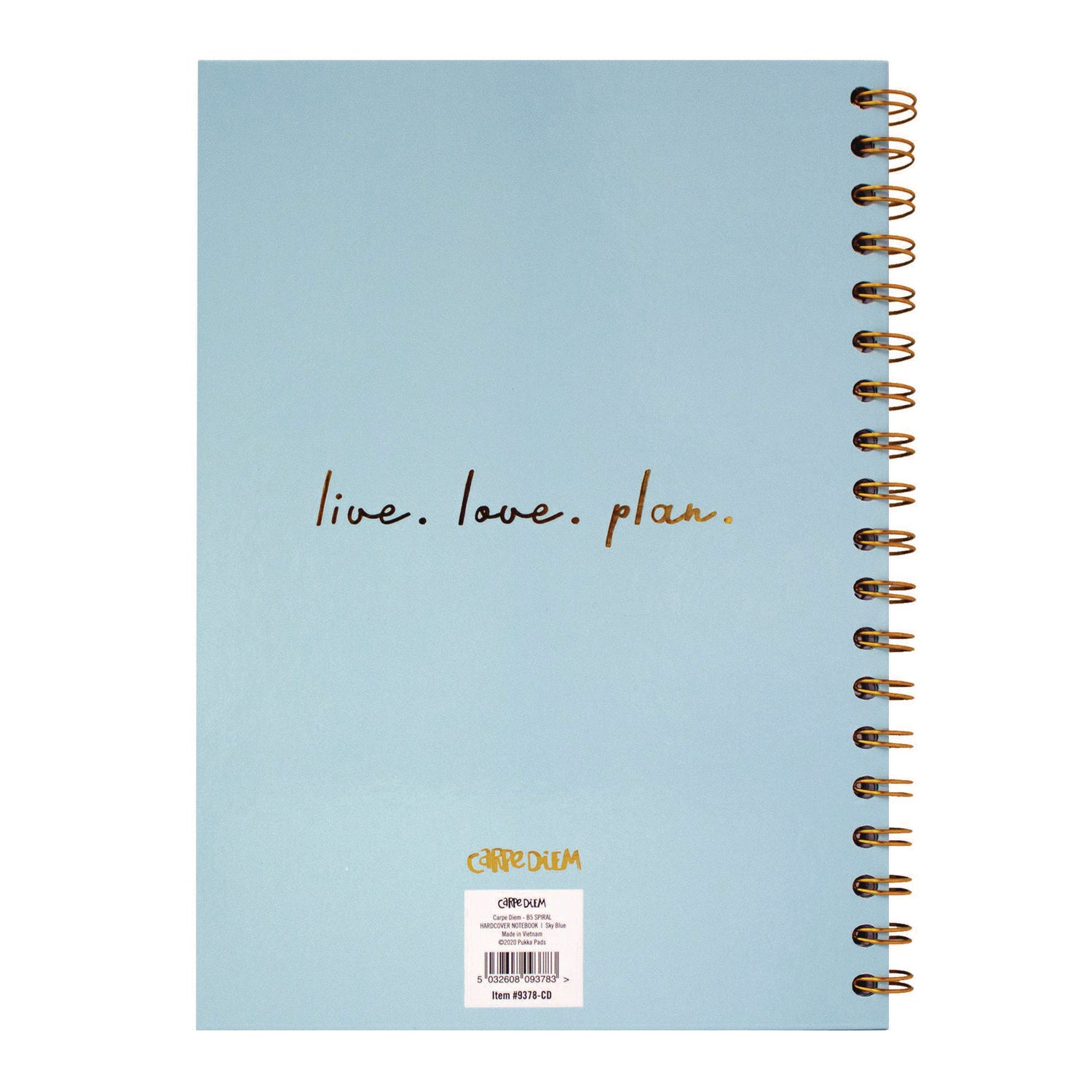 PUKKA PAD B5 Size Notebook, 1 -Subject, Medium/College Rule, Blue Cover, (80) 9.8 x 6.9 Sheets, 3/Pack (9378CD)