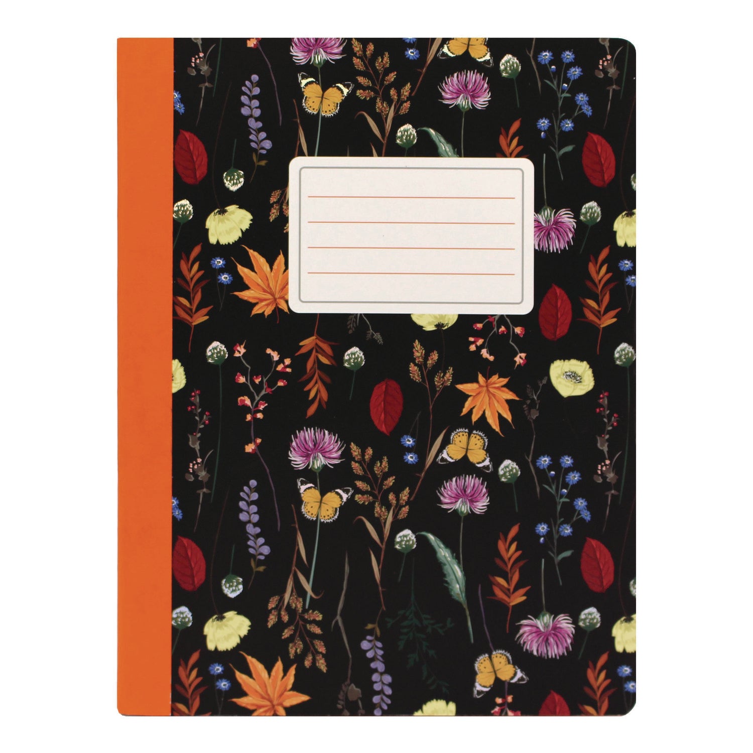 PUKKA PAD Composition Book, Medium/College Rule, Assorted Bloom Covers, (70) 9.75 x 7.5 Sheets, 3/Pack (9516BLM)