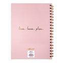 PUKKA PAD B5 Size Notebook, 1 -Subject, Medium/College Rule, Pink Cover, (80) 9.8 x 6.9 Sheets, 3/Pack (9376CD)