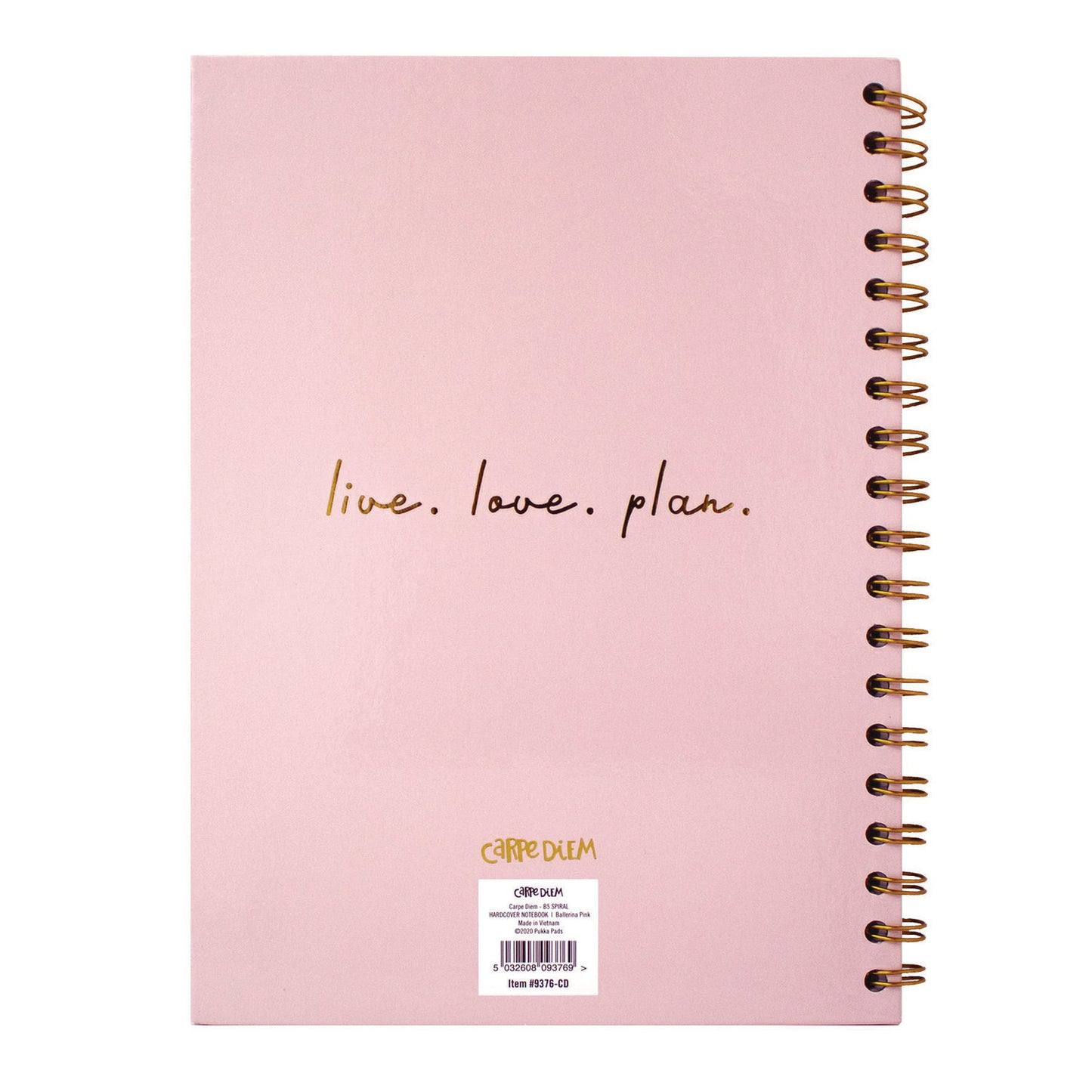 PUKKA PAD B5 Size Notebook, 1 -Subject, Medium/College Rule, Pink Cover, (80) 9.8 x 6.9 Sheets, 3/Pack (9376CD)