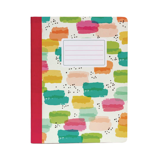 PUKKA PAD Composition Book, Medium/College Rule, Assorted Covers Colors, (70) 9.75 x 7.5 Sheets, 3/Pack (9095CD)