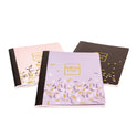 PUKKA PAD Composition Book, Medium/College Rule, Assorted Floral Covers, (70) 9.75 x 7.5 Sheets, 3/Pack (9107ROC)