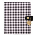 PUKKA PAD Personal Planner, Chequered, 7.48 x 6.42, Black/White Cover, 12-Month, Undated (9183CD)