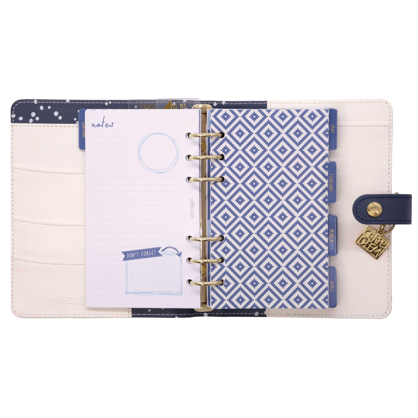 PUKKA PAD Personal Planner, Color Wash, 7.48 x 6.42, Blue/Green/Red/Yellow Cover, 12-Month, Undated (9180CD)