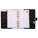 PUKKA PAD Personal Planner, Chequered, 7.48 x 6.42, Black/White Cover, 12-Month, Undated (9183CD)