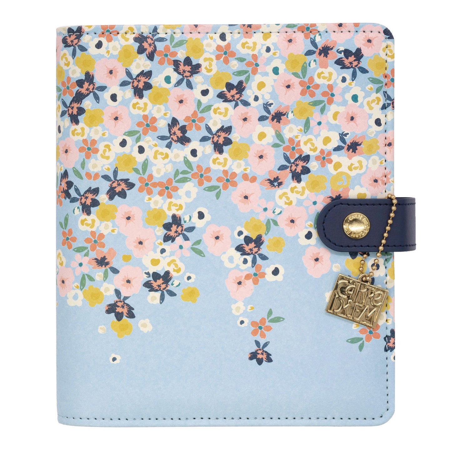 PUKKA PAD Personal Planner, Floral, 7.48 x 6.42, Blue/Pink/White/Yellow Cover, 12-Month, Undated (9199CD)