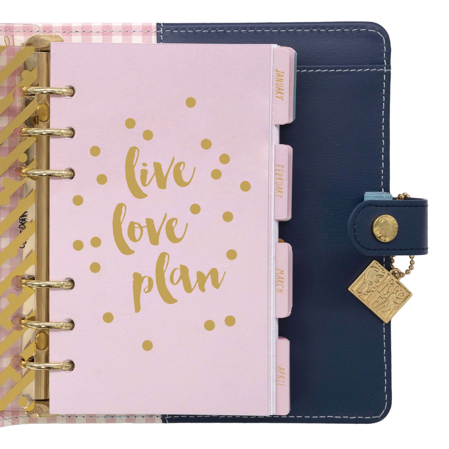 PUKKA PAD Personal Planner, Floral, 7.48 x 6.42, Blue/Pink/White/Yellow Cover, 12-Month, Undated (9199CD)