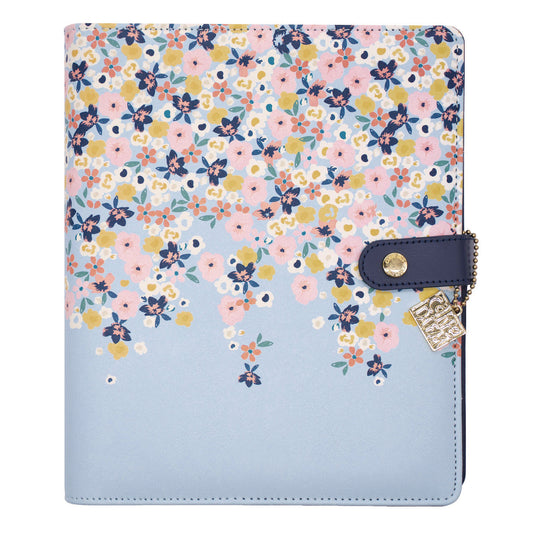 PUKKA PAD A5 Planner, Feathers, 10.24 x 9.25, Blue/Pink/White/Yellow Cover, 12-Month (9198CD)