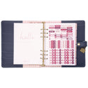 PUKKA PAD A5 Planner, Feathers, 10.24 x 9.25, Blue/Pink/White/Yellow Cover, 12-Month (9198CD)