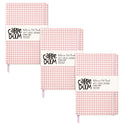 PUKKA PAD Soft Cover Journal, Medium/College Rule, Pink/White Check Cover, (96) 8.3 x 5.2 Sheets, 3/Pack (9371CD)