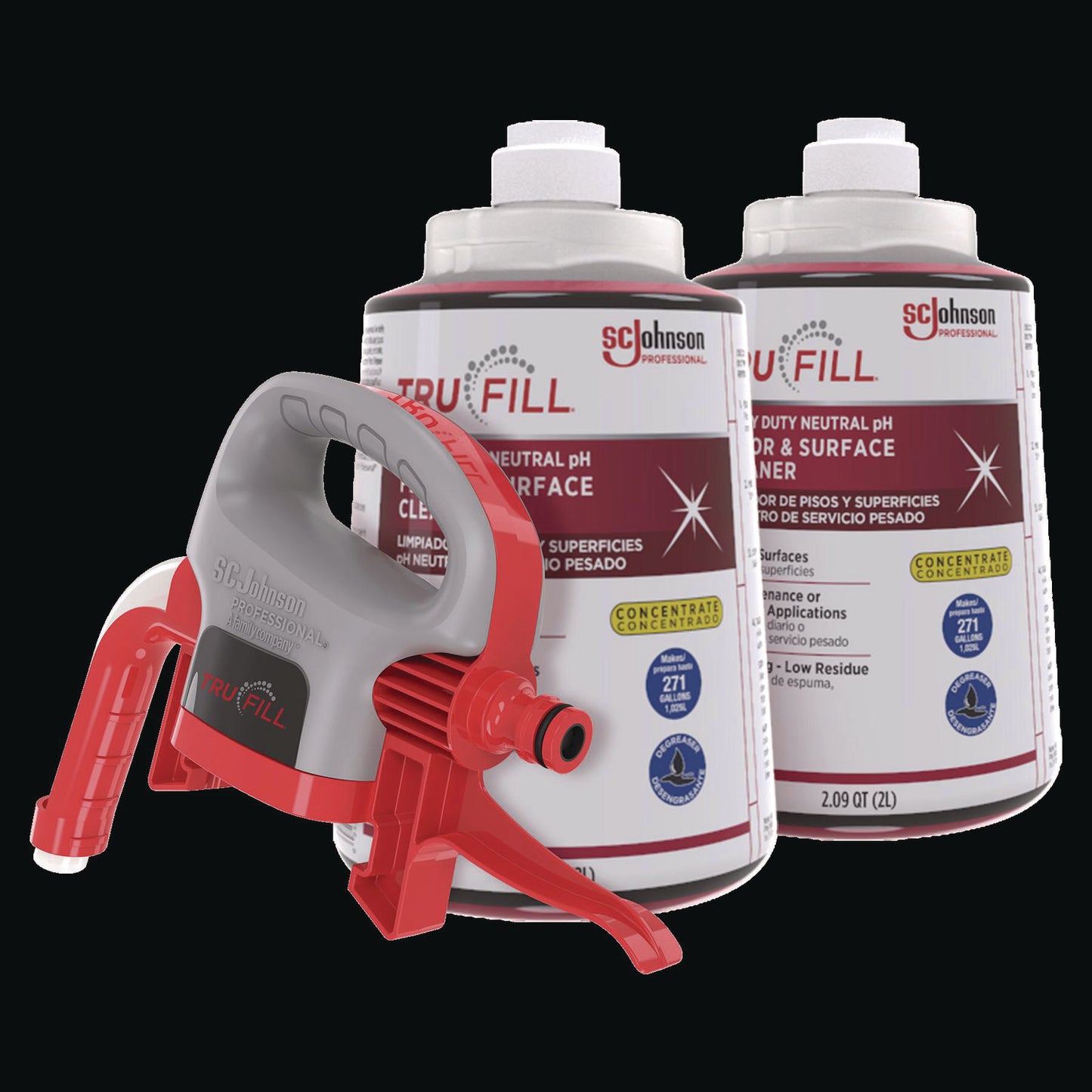 Trufill Starter Pack, Fresh Scent, Two 2 L Cartridges, One Dispenser Head