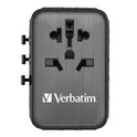 Verbatim UTA-05 Gan III Universal Travel Adapter, (2) USB-A/(2) USB-C/Quick Charge 4+ (32120)