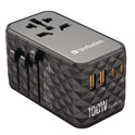 Verbatim UTA-06 Gan III Universal Travel Adapter, (2) USB-A/(2) USB-C/Quick Charge 4+ (32121)