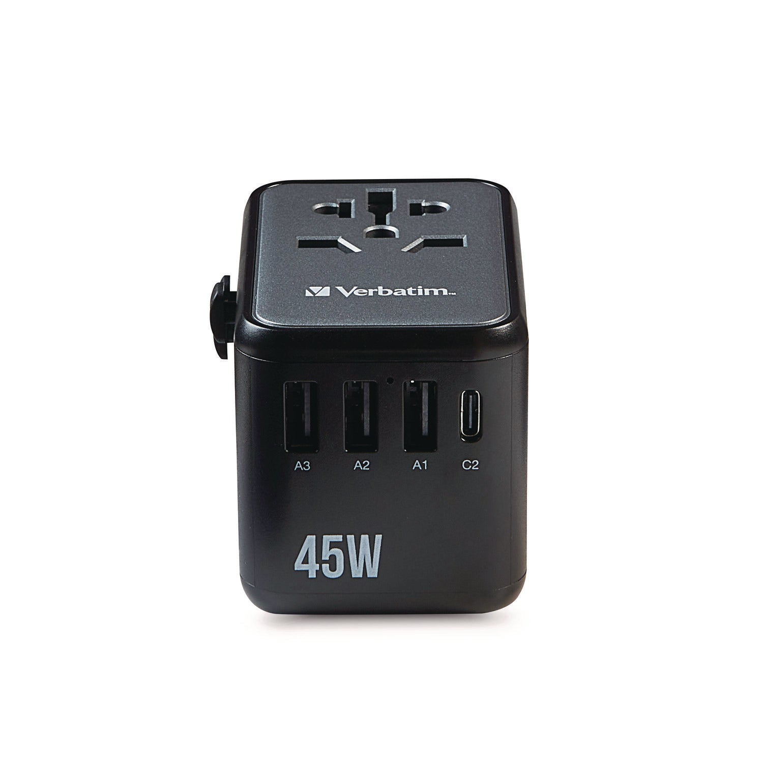 Verbatim UTA-08 Universal Travel Adapter, (3) USB-A/(3) USB-C (32123)