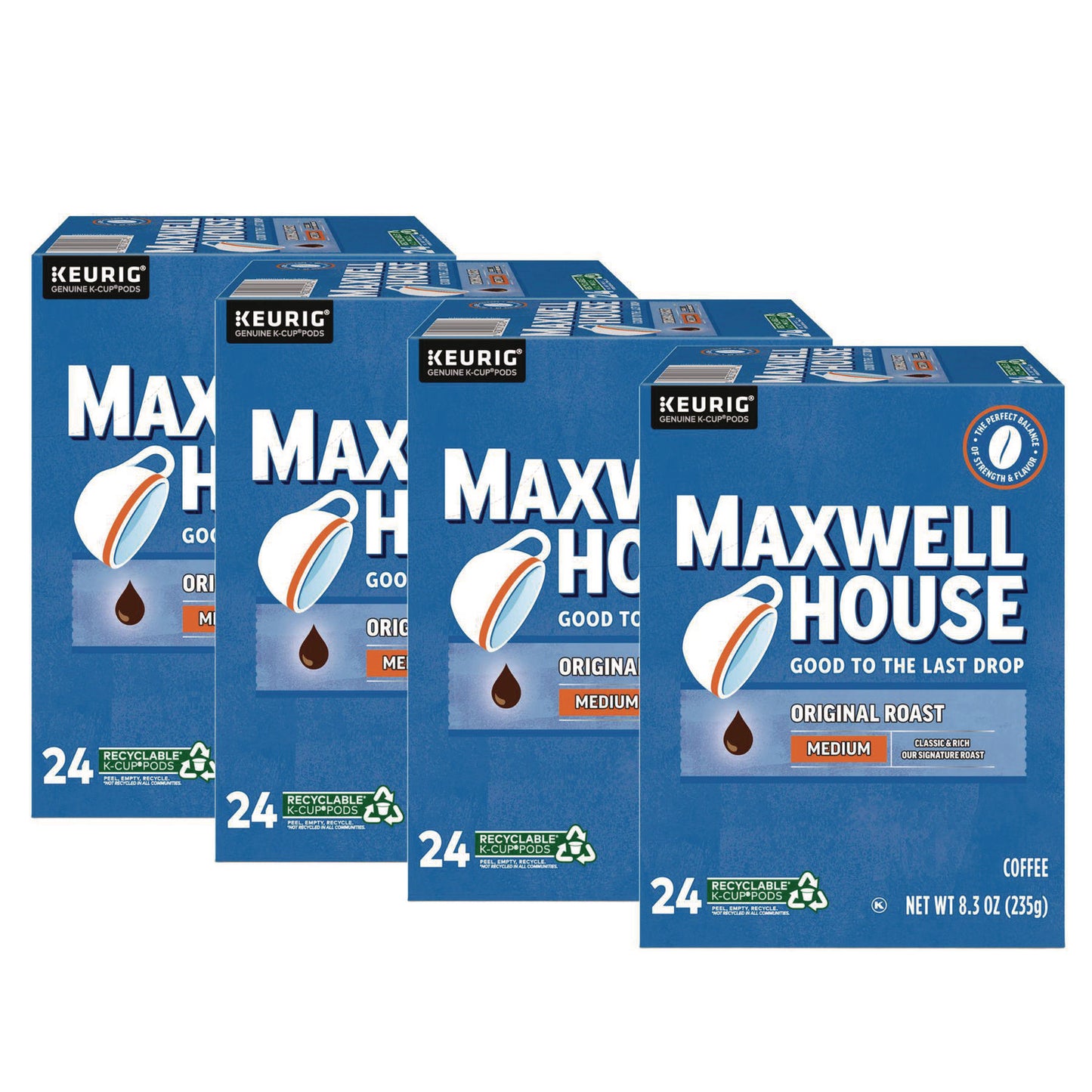 Maxwell House Original Roast K-Cups, 96/Carton (5469CT)